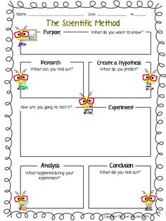 the scientific method worksheet for students to practice their science skills and help them understand what they are doing