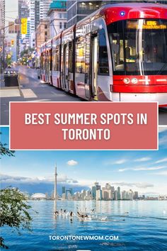 the best summer spots in toronto, canada with text overlay that reads best summer spots in toronto