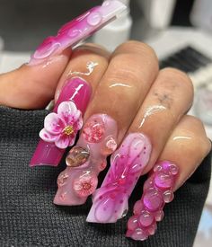 Attention Grabbers, Retro Nails, Kawaii Nails, Square Acrylic Nails, Dream Nails, Fire Nails, Funky Nails, Pretty Acrylic Nails