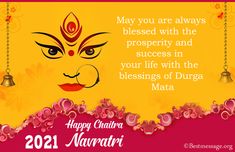 Happy Chaitra Navratri Messages Chaitra Navratri Wishes Image, Navmi Wishes