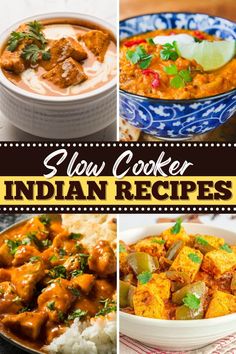 These slow cooker Indian recipes are a treat for the body and soul. From butter chicken to curries to tikka masala, let your slow cooker whip up a traditional Indian meal. Crockpot Indian Food, Crockpot Recipes Indian, Indian Food Chicken, Spicy Slow Cooker Recipes, Slow Cooker Recipes Indian, Crockpot Curry Recipes, International Slow Cooker Recipes, Indian Food Recipes Crockpot, Indian Food Crockpot Recipes