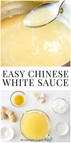 how to make easy chinese white sauce