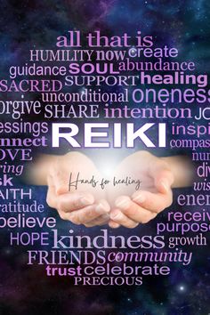 reiki healing hands for healing word cloud humility hope connect trust Angel Healing, Usui Reiki, Holistic Practitioner, Four Directions, Feeling Drained, Spiritual Business, Healing Words