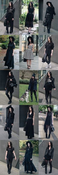 Best Outfits of 2016 Goth Fitness Aesthetic, All Black Outfit Witchy, Gothic Brunch Outfit, Dark Alternative Outfits, Witchy Corporate Outfits, Goth Outfits For Work, Full Black Outfit Aesthetic, Work Goth Outfits, Corporate Goth Aesthetic