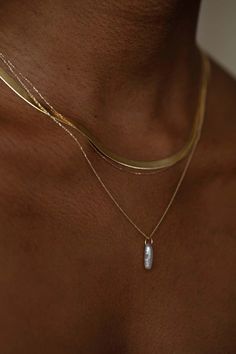 Pearl Charm – WWAKE Trendy Diamond Jewelry, Gold Jewelry Formal, Chic Jewelry Classy, Layered Necklaces Gold, Womens Jewlery, Layered Gold Necklaces, Simple Gold Necklace, Gold Layered Necklace, Dainty Gold Jewelry