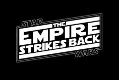 star wars logo with the empire strikes back