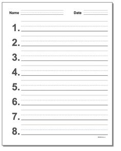 a printable to do list with numbers on it