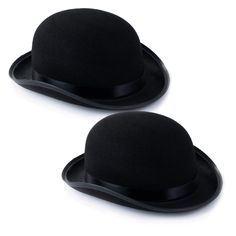 PRICES MAY VARY. Bowler costume hats are unisex and are one size fits most adults and teens! Great for both men and women. Whether you’re throwing a 1920s party or dressing up like your favorite movie character these hats are perfect for any occasion. Great hats for everyday wear, theatrical productions, costume parties, couples’ costumes, and Halloween. Take a trip back in time. This 2-pack of black bowlers are the perfect hat for making a classy statement for a night on the town. These black d Fitted Novelty Costume Hat, Novelty Fitted Hat For Costume Party, 1920s Party, Bowler Hat, Classic Hats, Unisex Dress, Party Funny, Costume Hats, Black Felt