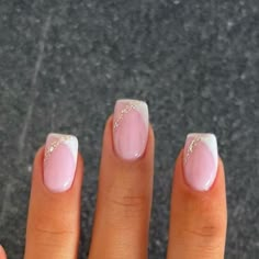 Hen Do Nails, French Tip Nails With Glitter, Candy Pie, Biab Nails, Bridal Nail, Builder Gel Nails, Simple Gel Nails