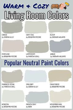 the most popular paint colors to use in your home and office, from gray to white