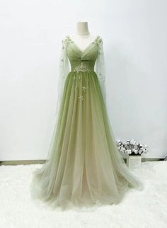 Any things please feel free to contact us: sales@cutedressy.com ******* Product Details******* Product Number:#SP9F Fabric: Tulle Color: Green Neckline: V-neckline Back Style: Lace-up Hemline: Floor Length Making time: 2-3 weeks, Shipping time: 3-5 working days. Custom size/color, Rush Order is available, and no extra Vintage Green Dresses, Green A-line Gown For Spring, Green A-line Wedding Dress, Spring Green Evening Dress For Wedding, Spring Green Wedding Evening Dress, Green Spring Wedding Evening Dress, Spring A-line Maxi Dress For Party, Spring Banquet A-line Gown, Green A-line Prom Season Dress