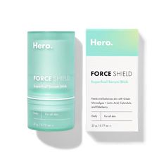 Signs your skin’s on the defense: Breakouts, dullness, and redness. This solid serum feeds your protective microbiome so you stay glowy 24/7. The cooling gel melts into skin with probiotics, calm hydration, and antioxidants — all the TLC strong skin needs. Soft Touch Packaging, Hero Skincare, Serum Packaging, Force Shield, Serum Stick, Skin Care Packaging, Skincare Packaging, Perfect Skin, Mouthwash