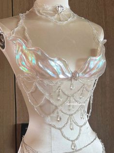 Mythical Outfits, Corset Bra Top, Mermaid Corset, Resin Mermaid, Crystal Mermaid, Top Cosplay, Mermaid Aesthetic, Corset Bra, Mermaid Scales