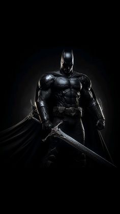 Batman with a sword Bat Costume, Batman Beyond, Batman Comic Art, The Batman, Lock Screen Wallpaper, Character Inspiration, Phone Wallpaper, Bat