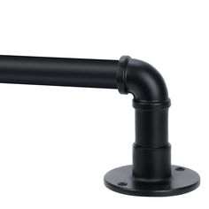 an image of a black pipe on a white background with clippings to the side