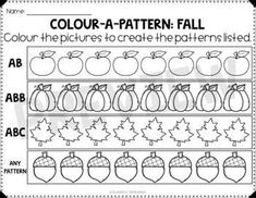 a printable worksheet for children to learn how to draw and color pumpkins