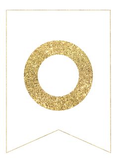 a white and gold card with a circle in the middle