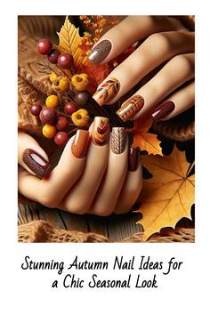 Autumn Nail, September Nails, Fall Manicure, Cute Nails For Fall, Spring Nail Colors, Seasonal Nails, Bold Patterns