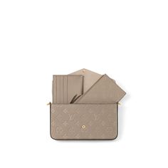 LOUIS VUITTON® - Félicie Pochette - Turtledove Felice Pochette Louis Vuitton, Louis Vuitton Felicie Pochette, Pochette Louis Vuitton, Micro Bags, Best Wallet, Louis Vuitton Pochette, Louis Vuitton Official, Monogrammed Leather, Press Studs