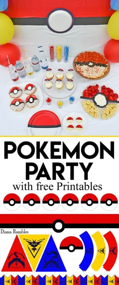 pokemon party with free printables