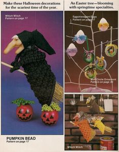 an advertisement for the pumpkin bead halloween decoration