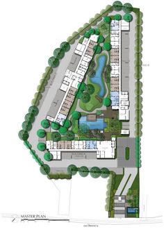 the site plan for an apartment complex