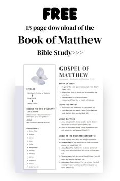 Gospel of Matthew Bible Study for Beginners, with easy visuals for understand the book of Matthew quicker! Includes free printable download>>
Bible Study l Bible Study Notes l Bible Journaling l Bible Journal Notes Bible Study Notes Aesthetic, Bible Study For Beginners, The Book Of Matthew, Study Templates