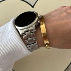 Michael Kors Watch Only Tory Burch Bracelet, Michael Kors Accessories, Michael Kors Watch, Accessories Watches, Tory Burch, Michael Kors, Women Accessories, Bracelet, Silver