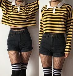 Korean Summer, Stil Boho, Bee Happy, Kawaii Clothes, Edgy Outfits, Mode Vintage, Character Outfits, Fashion Styles, Grunge Outfits