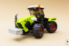 there is a lego model of a tractor