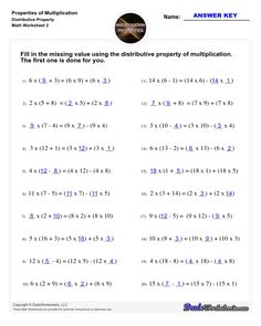 the worksheet for multiplying and multiplying numbers in one place