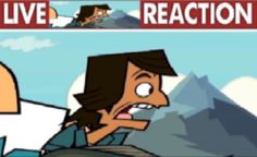 a cartoon character with an angry look on his face and the words live reaction above him