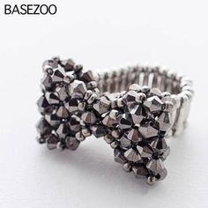 BaseZoo - Beaded Bow Bracelet [had to include at least one beady one] Bracelet Black, Choker, Bracelet