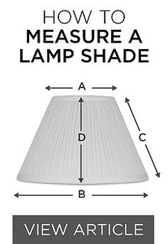 how to measure a lamp shade