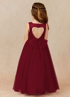 Muni is our adorable flower girl dress cut from satin and tulle. She features a scoop neckline paired with a heart shaped back cutout and cover button closure. The look is complete with an A-line skirt. This dress is not only perfect for a flower girl at a wedding but also versatile enough for other special occasions. Burgundy Flower Girl Dress, Tulle Flower Girl, Flower Girl Dresses Tulle, Burgundy Flowers, Matte Satin, Flower Girl Dress, Dress Cuts, Girl Dresses, Tulle Dress