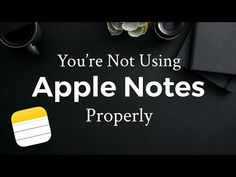 the words you're not using apple notes properly on a black background with coffee cups