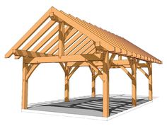 an image of a wooden structure that is being built