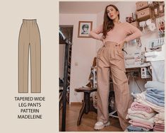 Backless Dress Pattern, Corset Top Pattern, Top Pattern Sewing, Wide Leg Pants Pattern, Ladies Video, Dress Sewing Pattern, Pantalon Large, Fashion Fabric