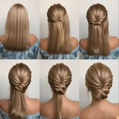 Sanggul Modern, Braids Summer, Hairstyle Examples, Women Braids, Bridal Hair Inspiration, Easy Hair Updos, Hair Arrange, Hair Creations