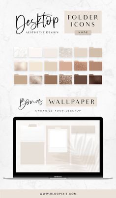 Desktop folder icons aesthetic neutral Laptop Customization, Marble Icons, Mac Icons, Desktop Organiser, App Ikon, Procreate Tips