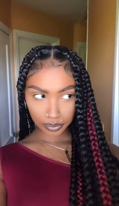 Cute Box Braids Hairstyles, Quick Braided Hairstyles, Protective Hairstyles Braids, Pretty Braided Hairstyles, Hairdos For Curly Hair