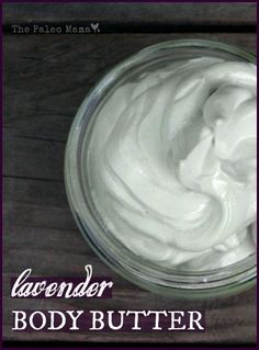 Lavender Body Butter! A decadent DIY way to nourish your skin! - The Paleo Mama Diy Body Butter Recipes, Homemade Lotions, Diy Scrubs, Homemade Body Butter, Lavender Body Butter, Diy Body Butter, Body Butters Recipe, Diy Lotion, Homemade Lotion