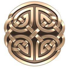 an image of a golden celtic symbol on a white background stock photo - 1307982