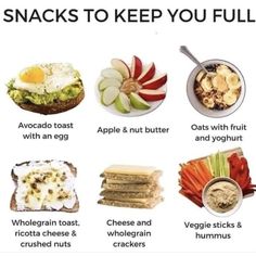 an image of snacks to keep you full