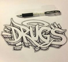 How To Draw Graffiti Lettering Style, Graffiti Doodles Ideas, Graffiti Style Art To Draw, Grafitti Art Ideas, Font Graffiti, Graffiti Fonts, Easy Graffiti