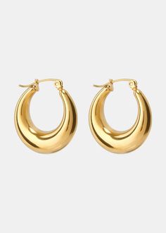 Abby Earrings – The Good Fruit Gift Shop Jewelry Earrings Aesthetic, Every Jewels Earrings, Gold Jewelry White Background, Cute Gold Accessories, Jelewry Gold, Trendy Gold Tarnish-resistant Earrings, Cute Jewelry Gold, Cute Gold Jewelry For Christmas, Clean Girl Earrings