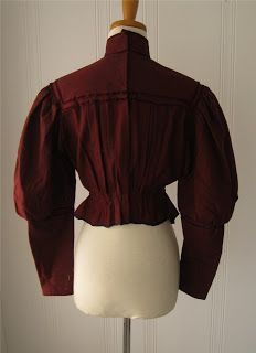 All The Pretty Dresses: 1890's Red Wool Blouse Late 1800s Fashion, 19th Century Dresses, Victorian Shirt, 1900 Fashion, 1800s Fashion, 19th Century Fashion