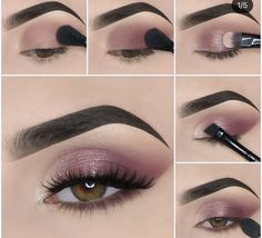 Eye Makeup Hooded Eyes, Makeup Hooded Eyes, Eyes Step By Step, Glitter Lip Gloss, Best Beauty Products, Matte Lip Gloss, Natural Make Up, Makeup Tutorial For Beginners, Glitter Lips