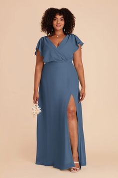 Twilight Violet Chiffon Bridesmaid Dress | Birdy Grey