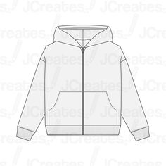 This is a Vector Template/Mockup for a Boxy Zip-Up Hoodie design. Download and customize with ease! This mockup package features editable *.ai and *.eps files compatible with Adobe Illustrator and/or CorelDraw. Explore the flexibility to modify, resize, and adjust colors according to your preferences using these adaptable design files. 📥 This is a Digital Product - No Physical Shipment Important: This is not a pattern. Please read the description attentively! Due to the nature of digital items, Zip Up Mock Up, Zip Up Hoodie Drawing, Zip Up Hoodie Template, Hoodie Mockup Free Templates, Zip Up Hoodie Mockup, Hoodie Layout, Hoodie Outline, Mockup Design Templates, Sweater Template